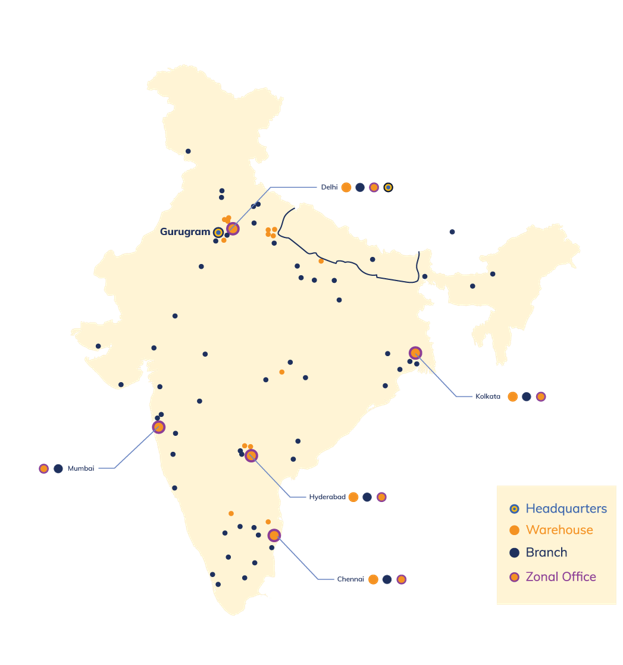 PAN India Locations - Varuna Group